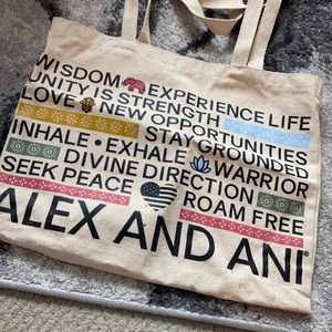 Alex and Ani tote bag